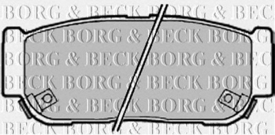 BORG & BECK bbp2018 -  Комплект тормозных колодок, дисковый тормоз